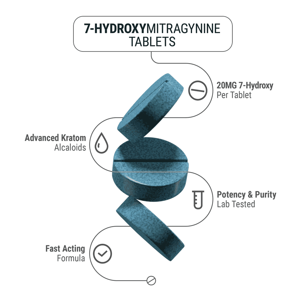 15mg 7-Hydroxy Tablets - Unflavored - Chill Extreme - 3