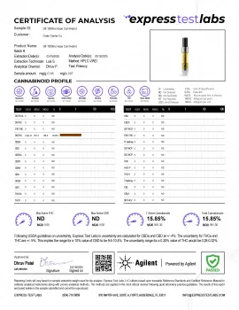 1000mg D8 Vape Cart