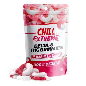D8 Watermelon Rings Gummies Pouch - Chill Extreme - 300mg