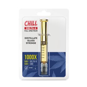 Delta 8 & CBD - Distillate Oil Syringe - Chill Plus - 1000X
