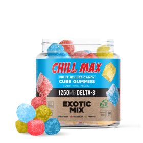 Delta 8 Exotic Mix Vegan Fruit Jellies - Chill Max - 1250X