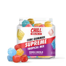 Delta 8 Tropical Mix Supreme Gummies - Chill Plus - 2500mg