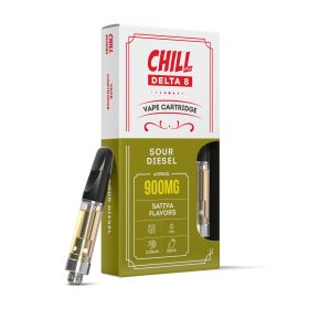 900mg Delta 8 Vape Cart - Sour Diesel - Sativa - 1ml