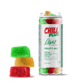 25mg CBD, D8 Gummies - Fruity Mix - 30 ct