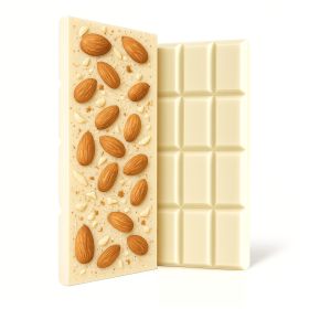 600mg White Chocolate & Almonds Bar - Delta 8