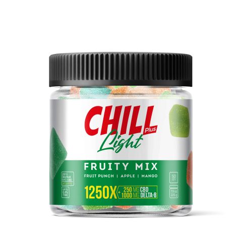 CBD & D8 Blend - Fruity Mix Gummies - Chill Plus - 1250mg - Thumbnail 2