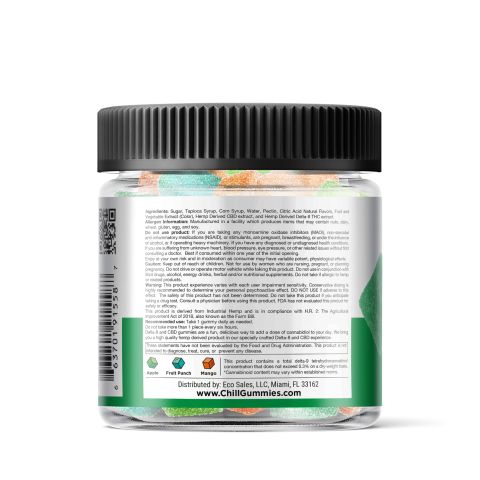 CBD & D8 Blend - Fruity Mix Gummies - Chill Plus - 1250mg - Thumbnail 4