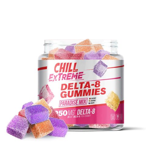 CBD, D8 Blend - Paradise Mix Gummies - Chill Extreme - 1250X - Thumbnail 1