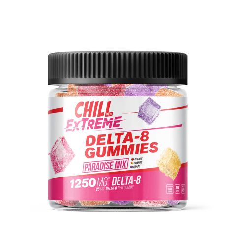 CBD, D8 Blend - Paradise Mix Gummies - Chill Extreme - 1250X - Thumbnail 2