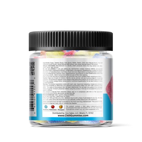 CBD & D8 Blend - Tropical Mix Gummies - Chill Plus - 1250mg - Thumbnail 4