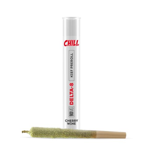 1g Cherry Wine Pre-Roll with Kief - 90mg Delta 8 - 1 Joint - Thumbnail 1