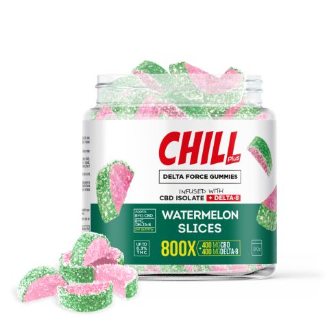 D8 & CBD Blend - Watermelon Slices - Chill Plus - 800X - Thumbnail 1