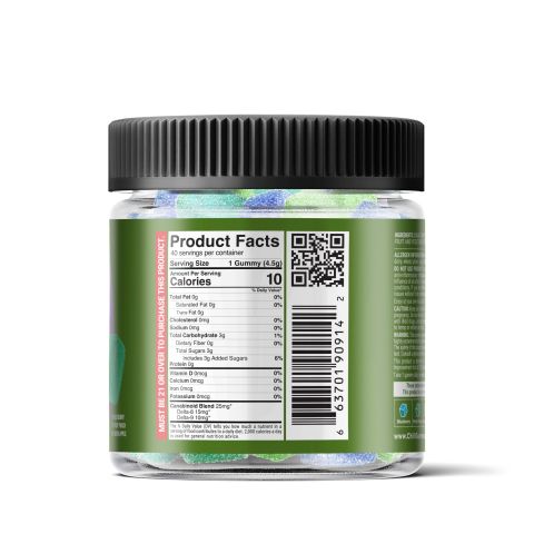 D8 & D9 Blend - Double D Gummies - Chill Extreme - 1000mg - Thumbnail 3