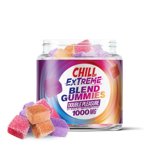 D9 & Broad Spectrum CBD Blend - Double Pleasure Gummies - Chill Extreme - 1000mg - Thumbnail 1