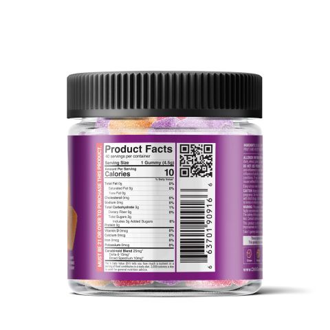 D9 & Broad Spectrum CBD Blend - Double Pleasure Gummies - Chill Extreme - 1000mg - Thumbnail 3