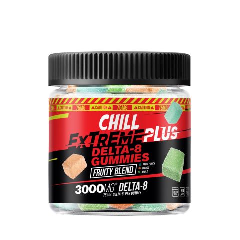 Delta 8 Fruity Blend Gummies - Chill Extreme - 3000mg - Thumbnail 2