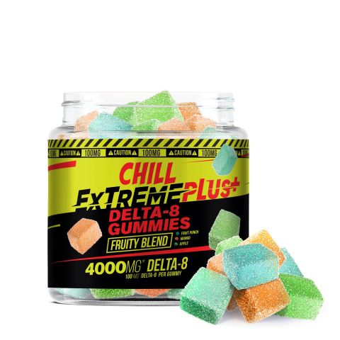 100mg Delta 8 THC Gummies - Fruity Blend - Thumbnail 1