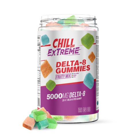 Delta 8 Fruity Mix Gummies - Chill Extreme - 5000X - 1