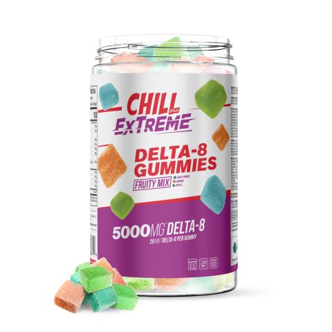 Delta 8 Fruity Mix Gummies - Chill Extreme - 5000X - Thumbnail 1