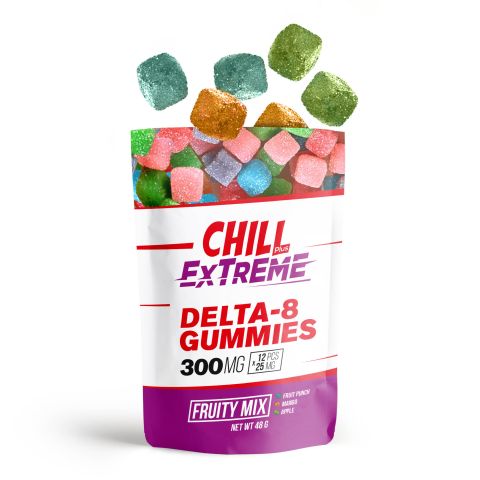 Delta 8 Fruity Mix Gummies - Chill Plus - 300mg - 3