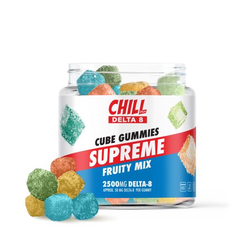Delta 8 Fruity Mix Supreme Gummies - Chill Plus - 2500mg - Thumbnail 1