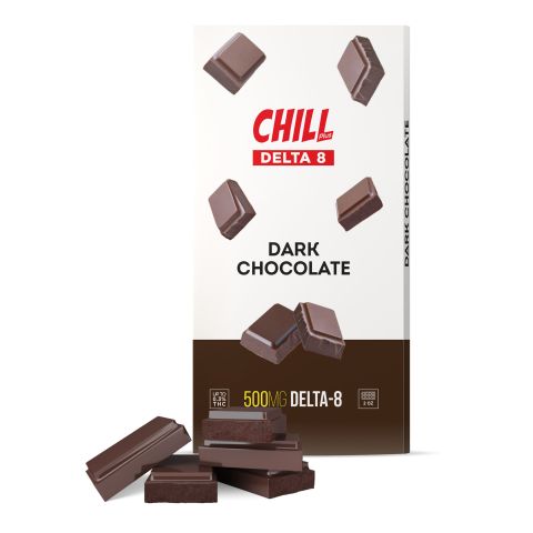 Delta 8 THC Chocolate Bar - Dark - Chill Plus - 500mg - 1