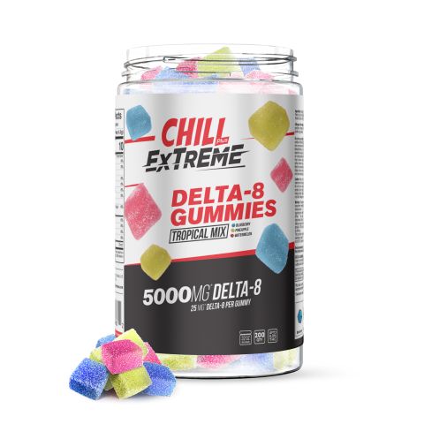 Delta 8 Tropical Mix Gummies - Chill Extreme - 5000X - Thumbnail 1