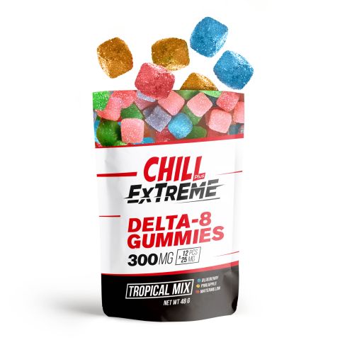 Delta 8 Tropical Mix Gummies - Chill Plus - 300mg - 3