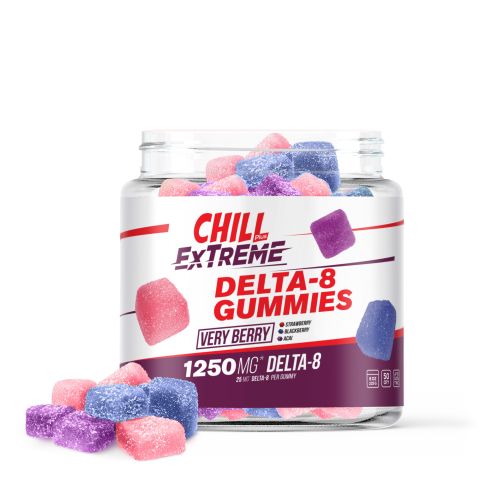 Delta 8 Very Berry Gummies - Chill Extreme - 1250mg - Thumbnail 1