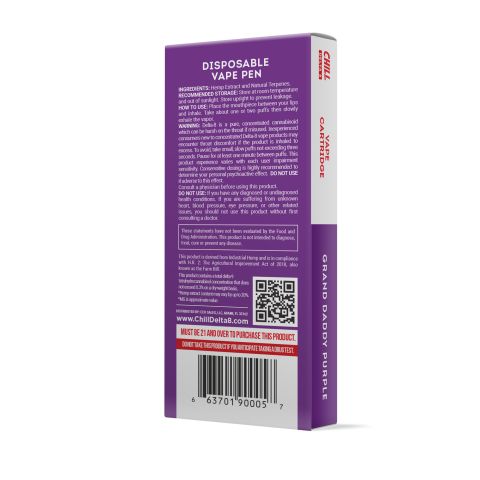Grand Daddy Purple D8 - Disposable - Chill Plus - 900mg - Thumbnail 3