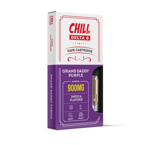 Grand Daddy Purple Delta 8 THC - Cart - 900mg - Chill - Thumbnail 2