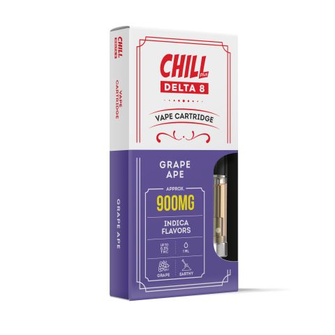 900mg Delta 8 Vape Cart - Grape Ape - Indica - 1ml - Thumbnail 2