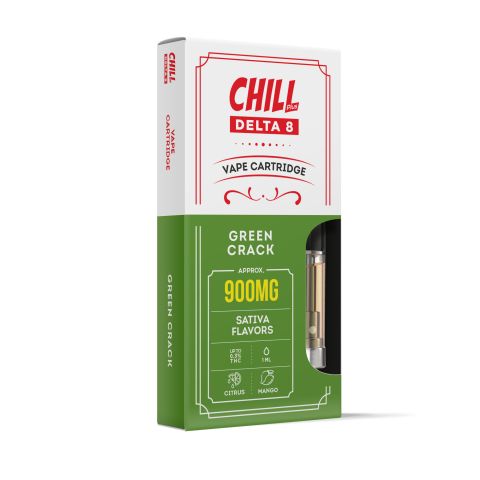 900mg Delta 8 Vape Cart - Green Crack - Sativa - 1ml - Thumbnail 2