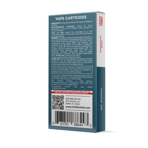 Tangie OG Delta 8 THC - Cart - 900mg - Chill - Thumbnail 3