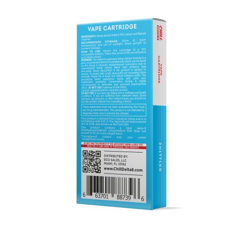 Zkittles Delta 8 THC - Cart - 900mg - Chill - Thumbnail 3