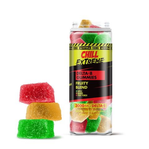 100mg Delta 8 THC Gummies - Fruity Blend - Thumbnail 1