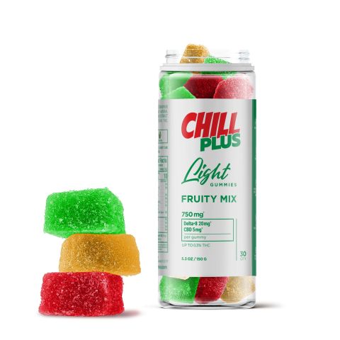 25mg CBD, D8 Gummies - Fruity Mix - 30 ct - Thumbnail 1