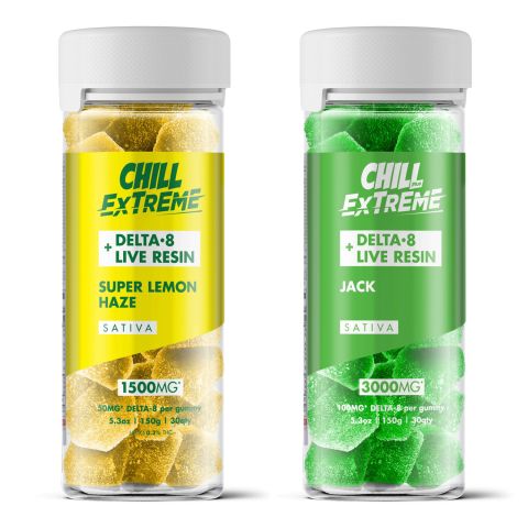 Delta 8 Live Resin Gummies Bundle - Sativa - Chill Extreme - Thumbnail 1