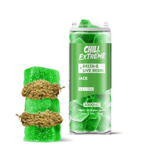 Delta 8 Live Resin Gummies Bundle - Sativa - Chill Extreme - Thumbnail 3