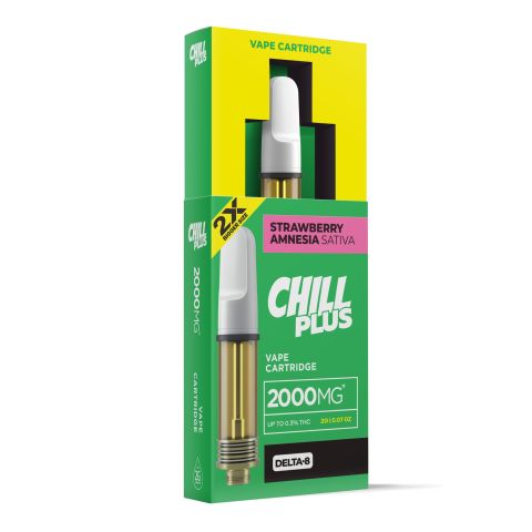 2000mg D8 Vape Cart - Strawberry Amnesia - Sativa - 2ml - Thumbnail 2