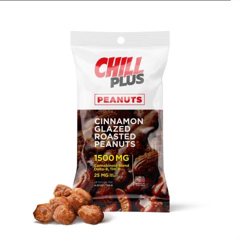25mg Cinnamon Glazed Roasted Peanuts - D8, THCP - Thumbnail 1