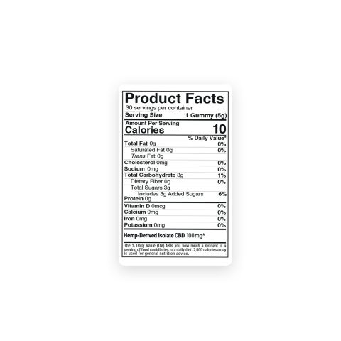 100mg CBD Isolate Gummies - Berries Mix - Thumbnail 5