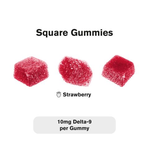 10mg Delta 9 Gummies - Strawberry - Thumbnail 3
