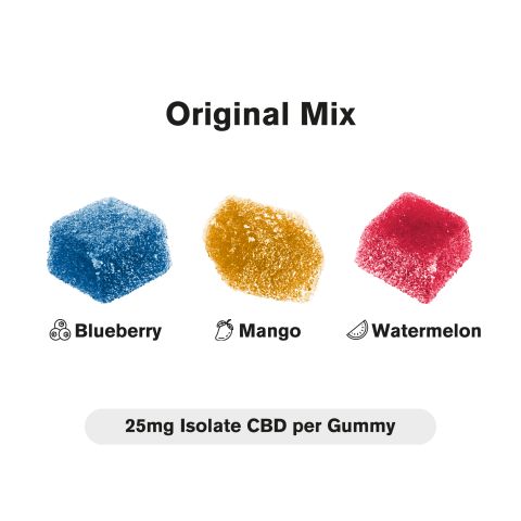 25mg CBD Isolate Gummies - Original Mix - Thumbnail 3
