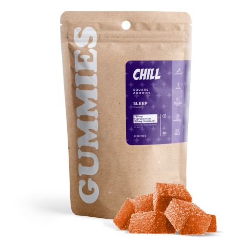30mg Sleep Gummies - Full Spectrum CBD, Melatonin - Orange - Thumbnail 1