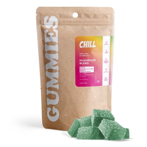 50mg BS, 300mg Mushroom Blend - Square Gummies - Thumbnail 1