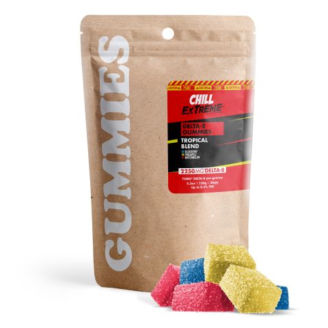 75mg Delta 8 THC Gummies - Tropical Mix - Thumbnail 1