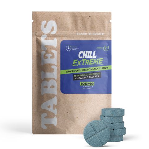 100mg 7-Hydroxy Tablets - Unflavored - Chill Extreme - Thumbnail 2