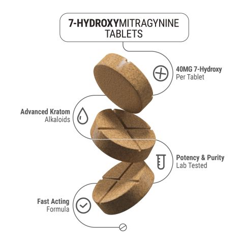 40mg 7-Hydroxy Tablets - Mango - Chill Extreme - Thumbnail 4