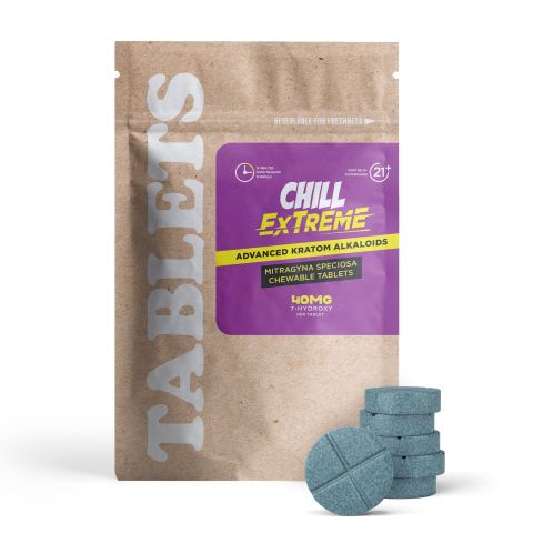 40mg 7-Hydroxy Tablets - Unflavored - Chill Extreme - Thumbnail 2